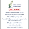 Memories Café Quiz Night